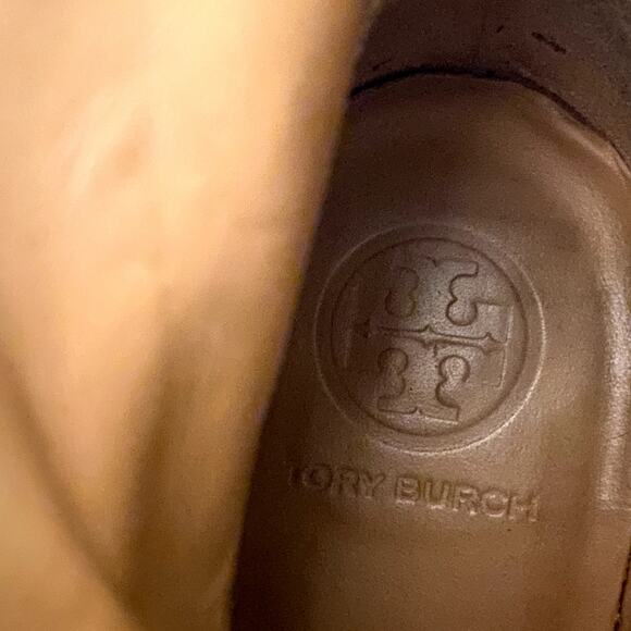 Tory Burch Kira 70MM Calf Leather Booties Boots 6 Black Block Heel With Dust Bag - Picture 6 of 16